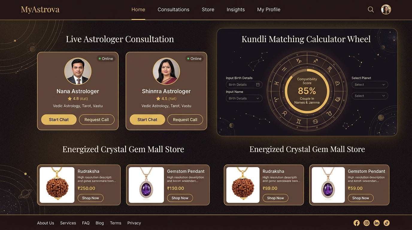 MyAstrova live interface preview