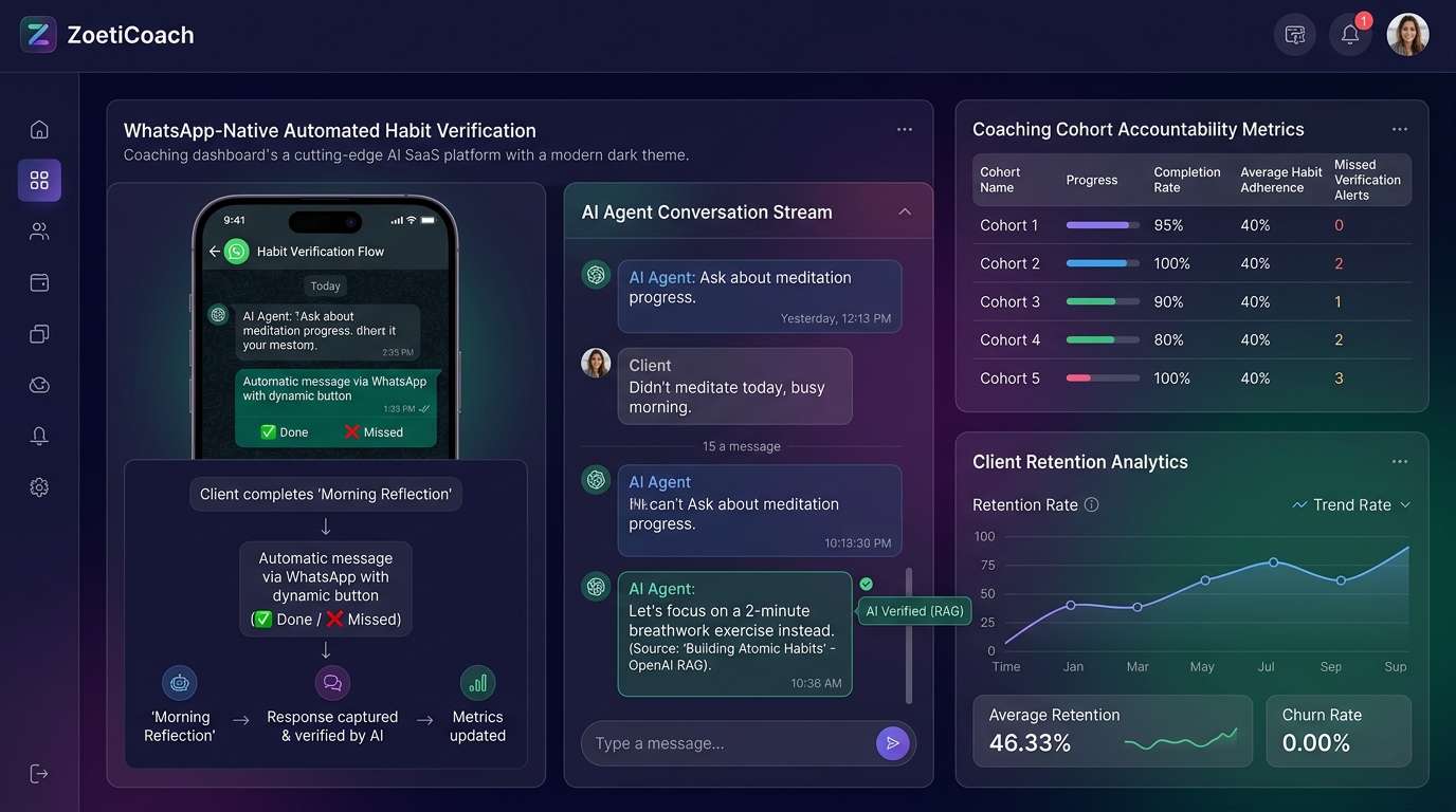 ZoetiCoach AI live interface preview